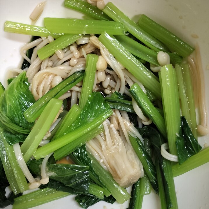 レンジで簡単!えのきと小松菜ナムル
